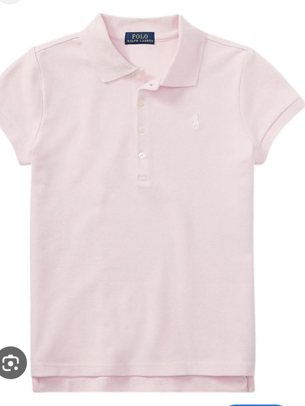 Polo by Ralph Lauren Girls' Light Pink Short Sleeve Polo Shirt